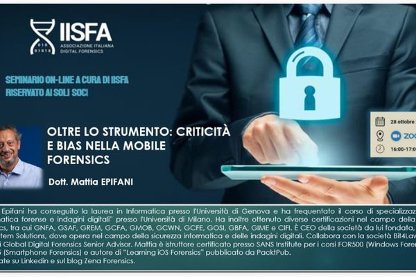 OLTRE LO STRUMENTO: CRITICITA' E BIAS NELLA MOBILE FORENSICS